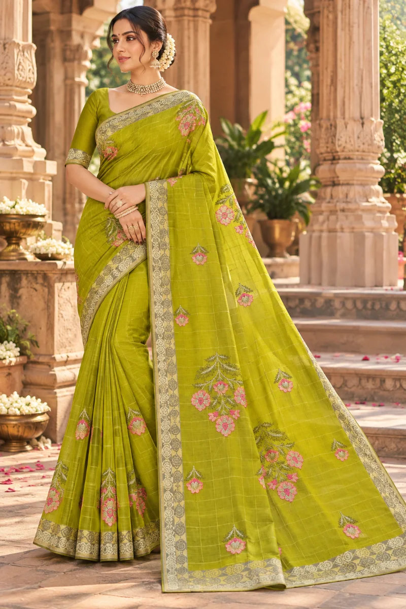 Surbhi Cotton Saree – Multicolor Designer Saree