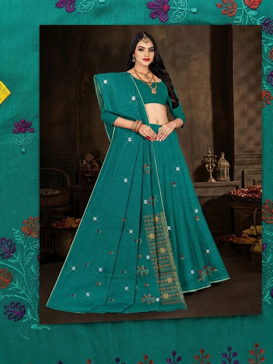 Veer Zara Silk Saree – Multicolor Designer Saree