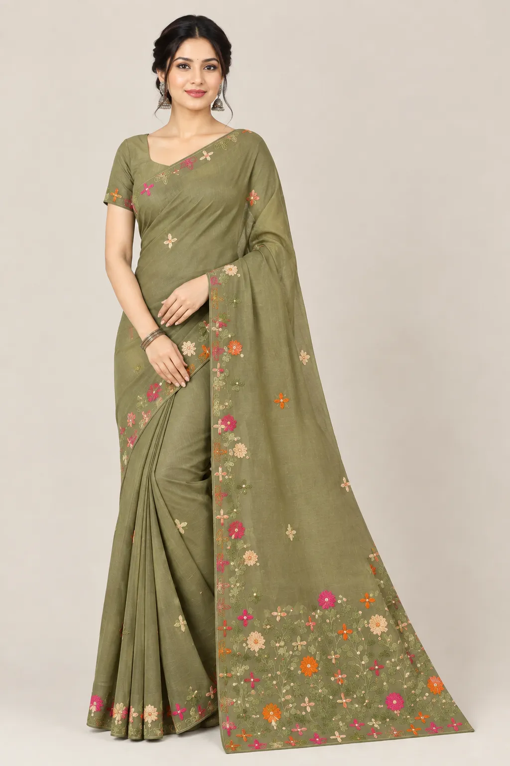 Anarkali Beauty Navika Georgette Saree – Multicolor Designer Saree